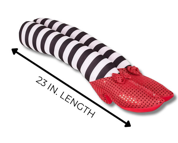 Wicked Witch Legs with Ruby Red Slippers Prop Decoration