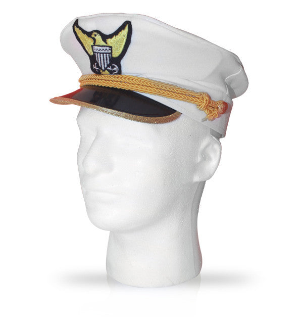 Navy Admiral Hat - Dress Up America Costumes & Accessories - HalloweenCostumes4U.com - Accessories