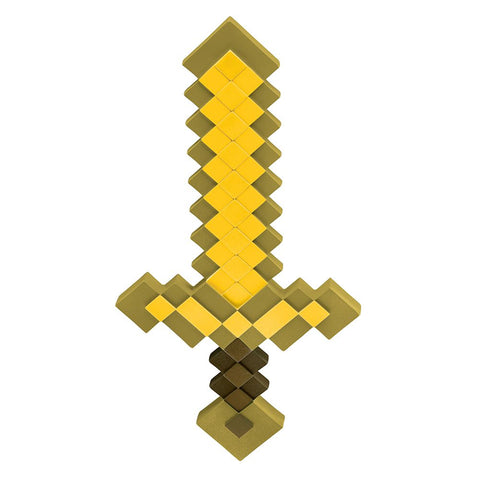 Minecraft Gold Sword Costume Accessory - HalloweenCostumes4U.com - Costume Props & Accessories