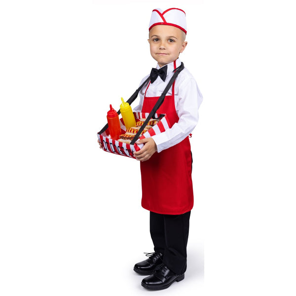 Kids Hot Dog Vendor Costume