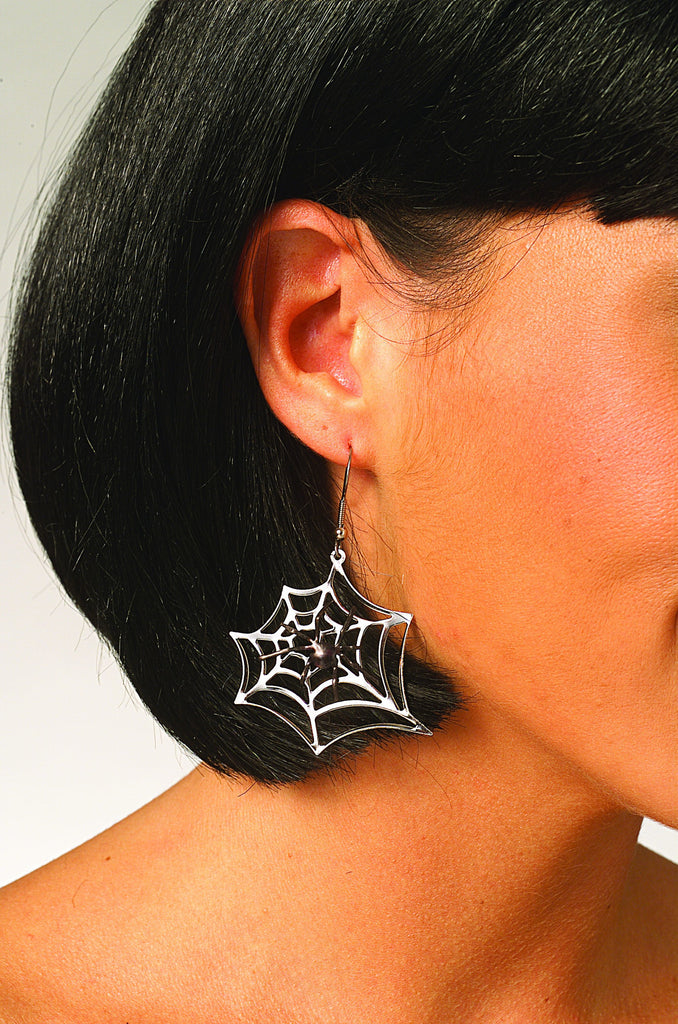 Spiderweb Earrings - Rubies Costumes & Accessories - HalloweenCostumes4U.com - Accessories