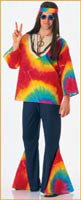 Mens Rainbow Hippie Costume - Rubies Costumes & Accessories - HalloweenCostumes4U.com - Adult Costumes