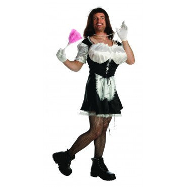 Mens Busty Dusty the French Maid Costume - Rubies Costumes & Accessories - HalloweenCostumes4U.com - Adult Costumes