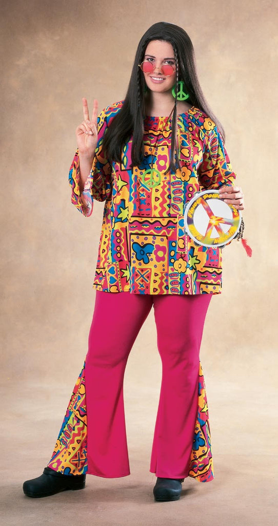 Womens Plus Size Hippie Costume - Rubies Costumes & Accessories - HalloweenCostumes4U.com - Adult Costumes
