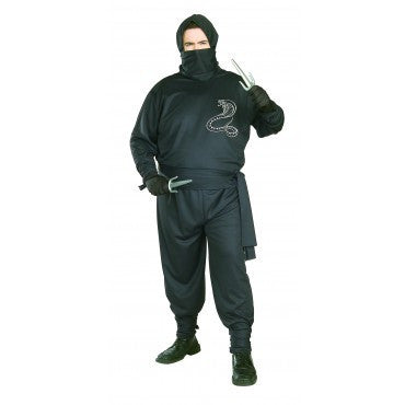 Mens Plus Size Ninja Costume - Rubies Costumes & Accessories - HalloweenCostumes4U.com - Adult Costumes