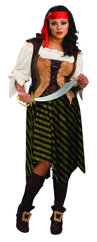 Womens Plus Size Pirate Wench Costume - HalloweenCostumes4U.com - Adult Costumes
