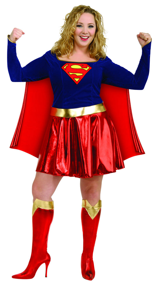 Womens Plus Size Supergirl Costume - Rubies Costumes & Accessories - HalloweenCostumes4U.com - Adult Costumes