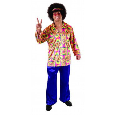 Mens Plus Size 60's Purple Daze Costume - Rubies Costumes & Accessories - HalloweenCostumes4U.com - Adult Costumes