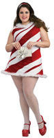 Womens Plus Size Ms. Candy Cane Costume - Rubies Costumes & Accessories - HalloweenCostumes4U.com - Adult Costumes