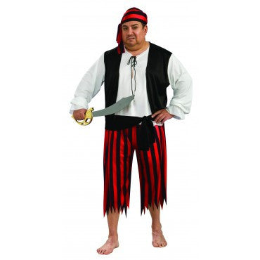 Mens Plus Size Pirate Man Costume - Rubies Costumes & Accessories - HalloweenCostumes4U.com - Adult Costumes