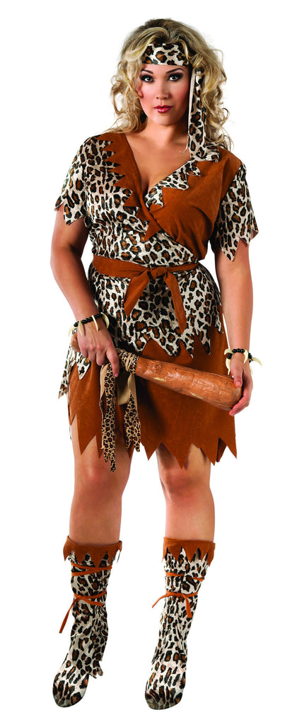 Womens Plus Size Cavewoman Costume - Rubies Costumes & Accessories - HalloweenCostumes4U.com - Adult Costumes