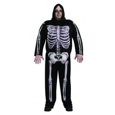 Mens Plus Size Skeleton Costume - Rubies Costumes & Accessories - HalloweenCostumes4U.com - Adult Costumes