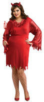 Womens Plus Size Devil Costume - Rubies Costumes & Accessories - HalloweenCostumes4U.com - Adult Costumes