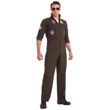 Mens Plus Size Top Gun Flight Suit Costume - Rubies Costumes & Accessories - HalloweenCostumes4U.com - Adult Costumes