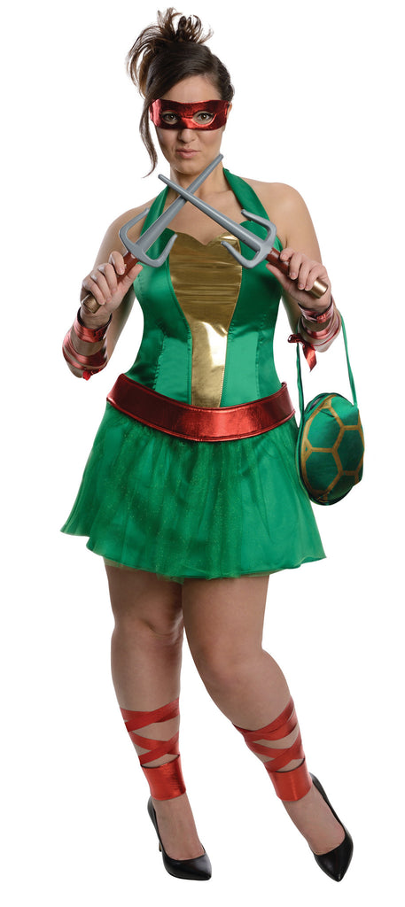 Womens Plus Size Ninja Turtles Raphael Costume - Rubies Costumes & Accessories - HalloweenCostumes4U.com - Adult Costumes