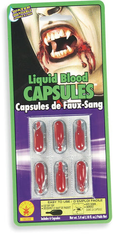 Liquid Blood Capsules - HalloweenCostumes4U.com - Costume Props & Accessories