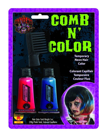 Zombie Comb & Color Hair Dye - Rubies Costumes & Accessories - HalloweenCostumes4U.com - Accessories