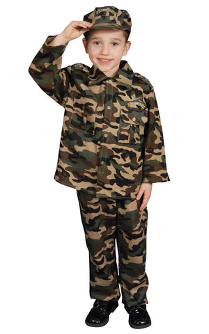 Kids/Toddlers Army Soldier Costume - HalloweenCostumes4U.com - Kids Costumes