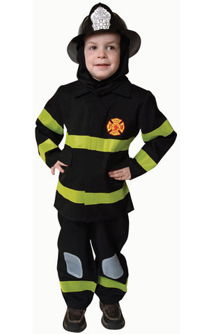 Kids/Toddlers Deluxe Fire Fighter Costume - HalloweenCostumes4U.com - Kids Costumes