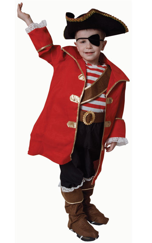 Kids/Toddlers Pirate Captain Costume - Dress Up America Costumes & Accessories - HalloweenCostumes4U.com - Kids Costumes