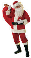 Mens Velour Santa Suit - Rubies Costumes & Accessories - HalloweenCostumes4U.com - Adult Costumes