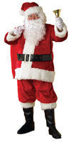 Mens Plush Regency Santa Suit - HalloweenCostumes4U.com - Adult Costumes