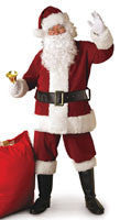 Mens Crimson Regency Plush Santa Suit - Rubies Costumes & Accessories - HalloweenCostumes4U.com - Adult Costumes