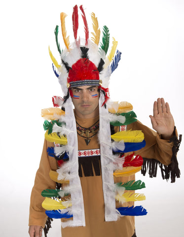 Native American Headdress Deluxe - Rubies Costumes & Accessories - HalloweenCostumes4U.com - Accessories