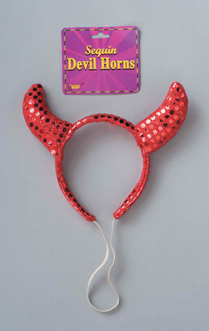 Sequin Devil Horns Halloween Costume Accessory - Rubies Costumes & Accessories - HalloweenCostumes4U.com - Accessories