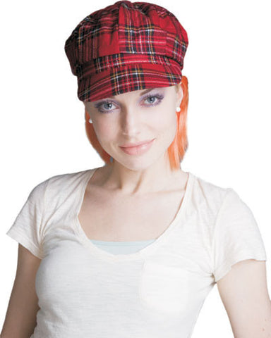 Red Plaid Hat w/ Orange Hair - Dress Up America Costumes & Accessories - HalloweenCostumes4U.com - Accessories