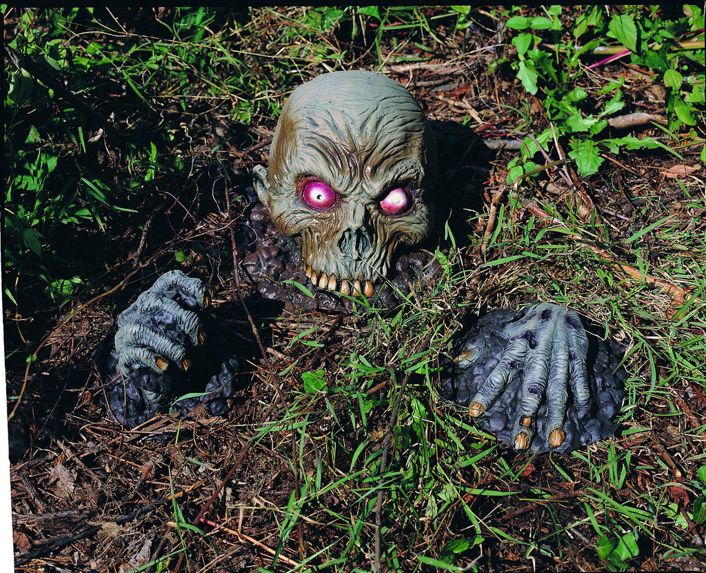 Skull on Jaws Yard Decoration - Rubies Costumes & Accessories - HalloweenCostumes4U.com - Decorations