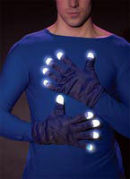 LED Light Up Costume Gloves Black - Rubies Costumes & Accessories - HalloweenCostumes4U.com - Accessories