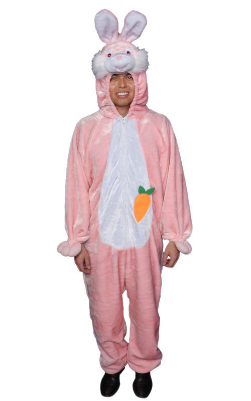 Adults Pink Bunny Costume - Dress Up America Costumes & Accessories - HalloweenCostumes4U.com - Adult Costumes