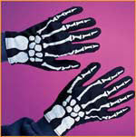 Kids Skeleton Gloves - HalloweenCostumes4U.com - Accessories