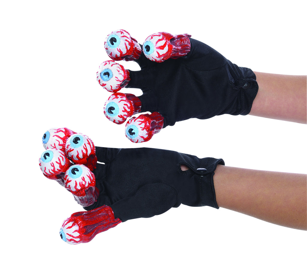 Beetlejuice Gloves with Eyeballs - HalloweenCostumes4U.com - Accessories