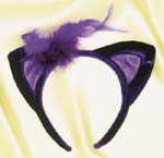 Purple Velvet Cat Ears - Rubies Costumes & Accessories - HalloweenCostumes4U.com - Accessories