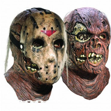 Friday the 13th Deluxe Dual Jason Mask - HalloweenCostumes4U.com - Accessories