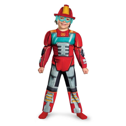 Toddlers Transformers Rescue Bots Heatwave Deluxe Muscle Costume - Disguise Costumes & Accessories - HalloweenCostumes4U.com - Kids Costumes
