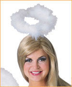 White Marabou Angel Halo - Rubies Costumes & Accessories - HalloweenCostumes4U.com - Accessories
