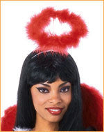 Red Luxurious Marabou Halo - Rubies Costumes & Accessories - HalloweenCostumes4U.com - Accessories