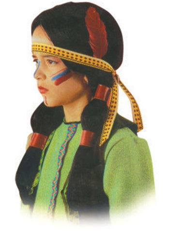 Kids Indian Wig - Dress Up America Costumes & Accessories - HalloweenCostumes4U.com - Accessories