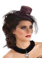 Purple Mini Saloon Girl Hat - Rubies Costumes & Accessories - HalloweenCostumes4U.com - Accessories
