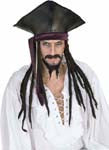Pirate Hat with Dreadlocks - Rubies Costumes & Accessories - HalloweenCostumes4U.com - Accessories