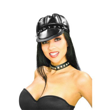 Black Biker Cap - Rubies Costumes & Accessories - HalloweenCostumes4U.com - Accessories
