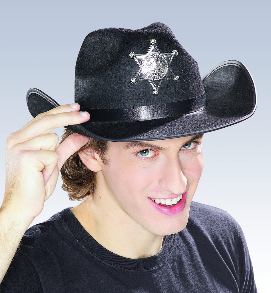 Black Sheriff Hat - Rubies Costumes & Accessories - HalloweenCostumes4U.com - Accessories