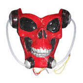 Red Alien Skull Light Up Mask - Rubies Costumes & Accessories - HalloweenCostumes4U.com - Accessories