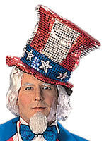 Sequin Uncle Sam Hat - Rubies Costumes & Accessories - HalloweenCostumes4U.com - Accessories