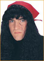 Pirate Bandanna with Hair - Rubies Costumes & Accessories - HalloweenCostumes4U.com - Accessories