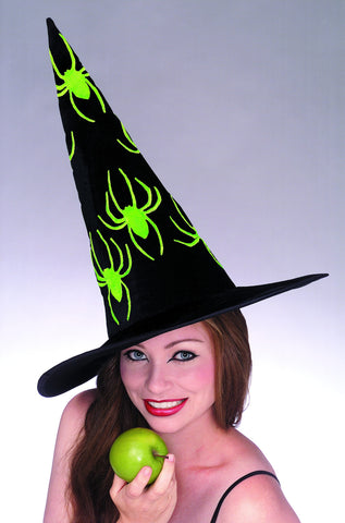 Velvet Spider Witch Hat - Rubies Costumes & Accessories - HalloweenCostumes4U.com - Accessories