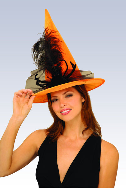 Spider Witch Hat - Various Colors - HalloweenCostumes4U.com - Costume Props & Accessories